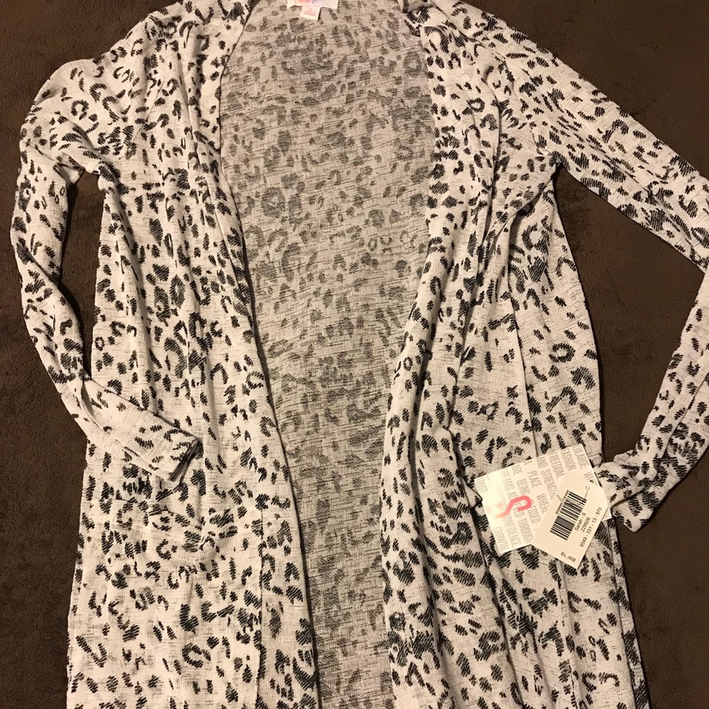 Lularoe Noir Blanc Leopard Sarah szSM